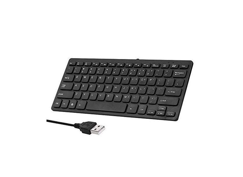 K-1000 miniteclado miniteclado de 78 teclas com fio USB teclado com fio teclado chocolate teclado portátil para escritório 