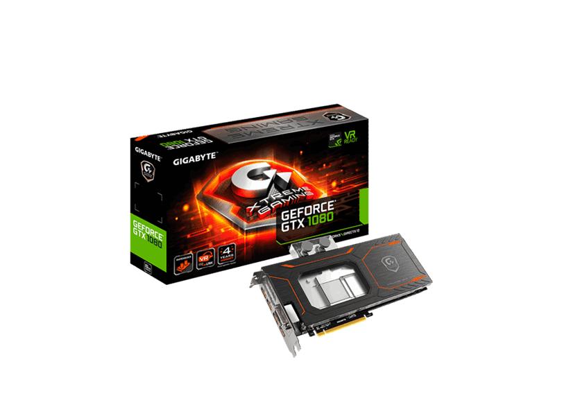 Placa de Video NVIDIA GeForce GTX 1080 8 GB GDDR5X 256 Bits Gigabyte GV-N1080XTREME WB-8GD