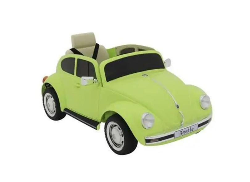 Carrinho Elétrico Fusca 12V Verde com Controle Remoto