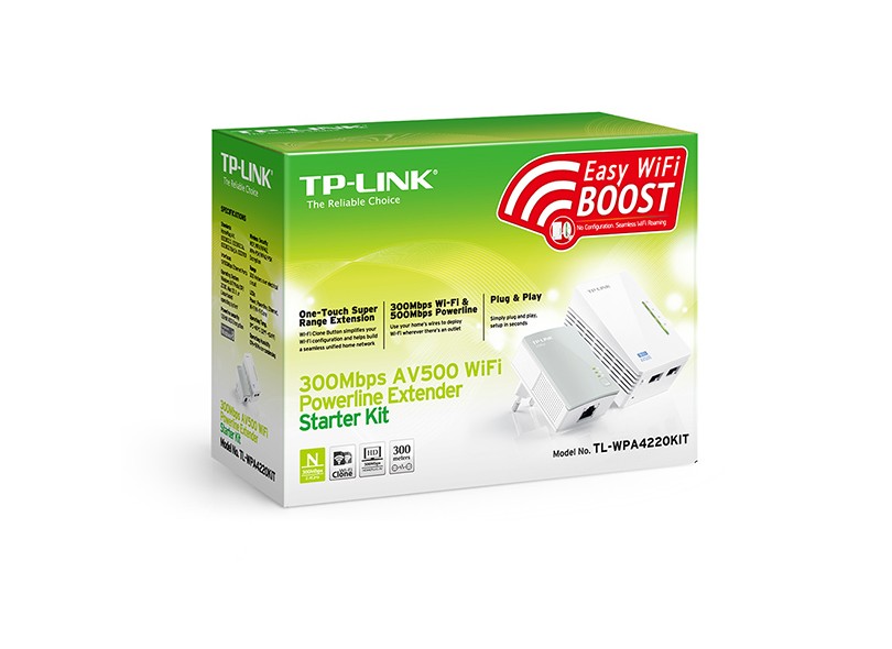 Repetidor 300 Mbps TL-WPA4220KIT - TP-Link
