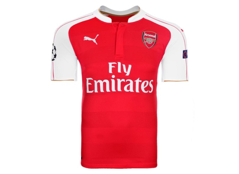 Camisa Torcedor Arsenal I 2016 com Número Puma