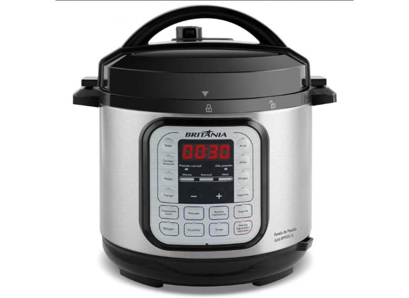 Panela Elétrica De Pressão Bpp02g Com Revestimento Gold 5L Britânia