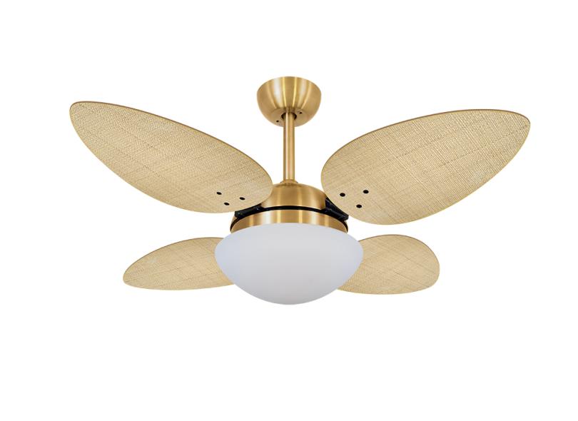 Ventilador de Teto com Controle Remoto Volare VR42 Pétalo Palmae 105 cm 4 Pás