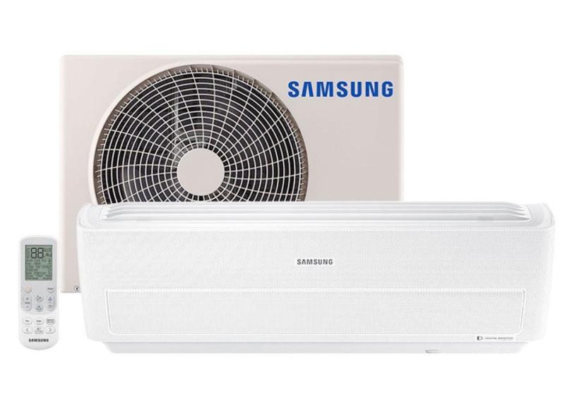 Ar Condicionado Split Hi Wall Samsung Wind Free 9000 BTUs Inverter Controle Remoto Quente/Frio AR09NSPXBWKXAZ