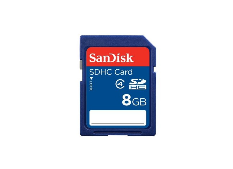 Cartão de Memória SDHC SanDisk 8 GB SDSDB-008G