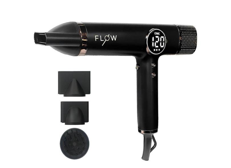 Secador De Cabelo Flow Lizz Black Professional Digital 110V