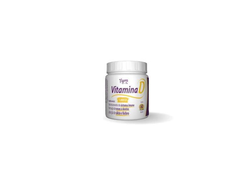 Vigora Plus Vitamina D 1000Ui 60 Cápsulas - Prati Donaduzzi - 60 Capsu