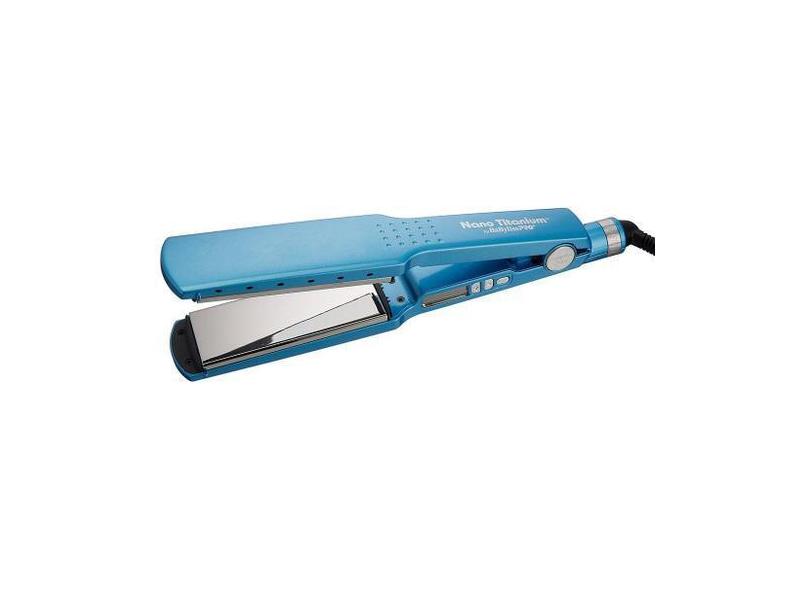 Prancha Chapinha Babyliss Pro Nano Titanium Azul Larga