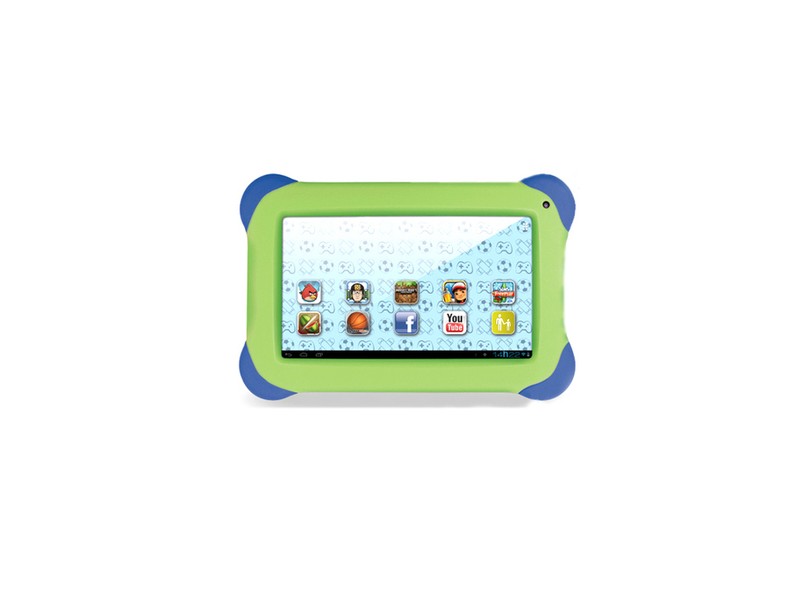 Tablet Multilaser Kid Pad 4 GB 7" Wi-Fi Android 4.0 (Ice Cream Sandwich) NB047