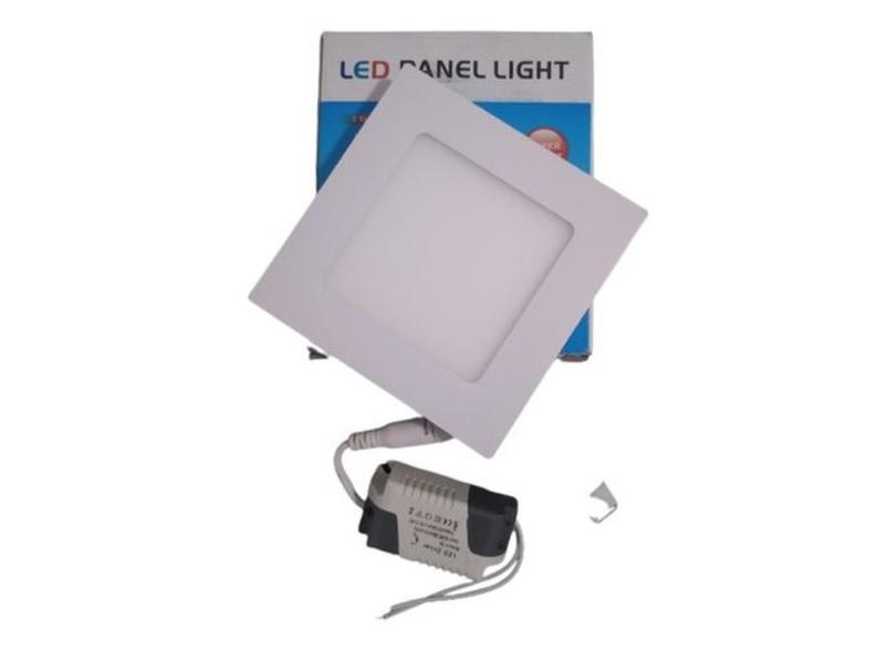 Luminaria Gesso Teto Painel Plafon Embutir Quadrado Led 6w com o Melhor