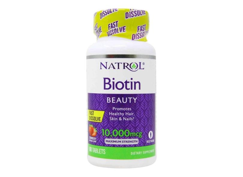 Natrol Biotina 10000mcg Sabor Morango Com 60 Capsulas com o Melhor ...