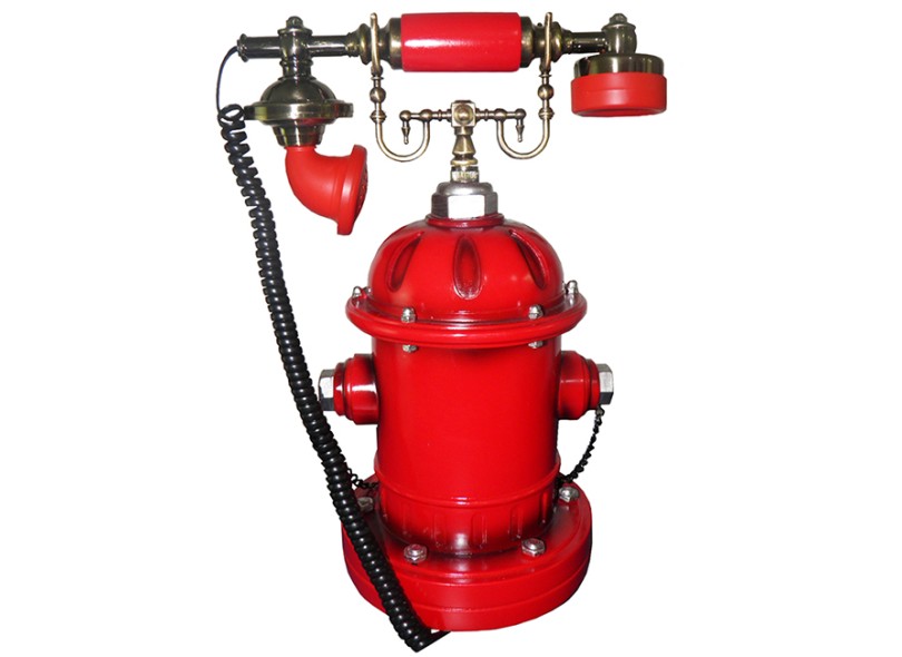 Telefone com Fio Importado Vintage Hidrante Bombeiro PH-84002