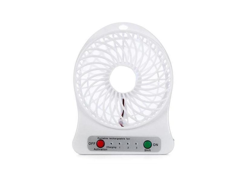 Mini Ventilador Portatil Usb Bateria Recarregavel 3 Velocida - hamy