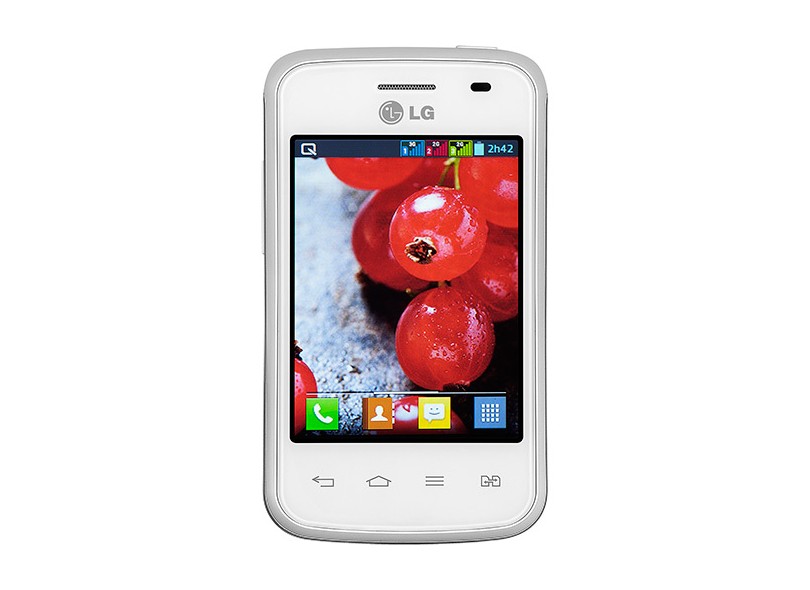 Smartphone LG Optimus L1 II Tri E475 Câmera 2,0 MP Desbloqueado 3 Chips 4 GB Android 4.1 (Jelly Bean) Wi-Fi 3G