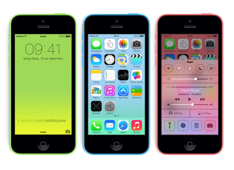 Smartphone Apple iPhone 5C 32 GB Câmera Desbloqueado 1 Chip Wi-Fi