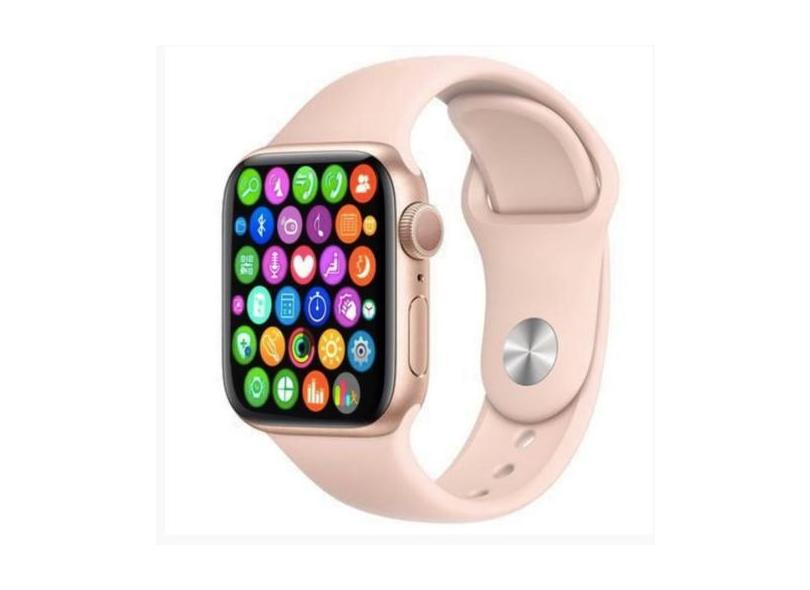 Relógio Smartwatch W34S Rosa Multi-Funções Academia Esportes Fitness -