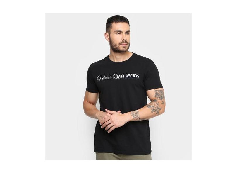 Camiseta Calvin Klein Estampada Masculina com o Melhor Preço é no Zoom