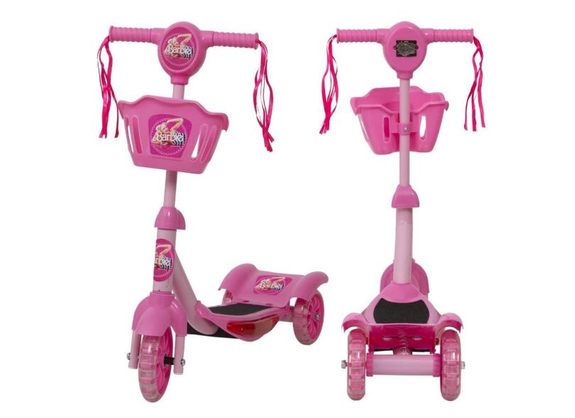 Patinete Para Crianças Menina Barbie 5 6 7 8 Anos Musical