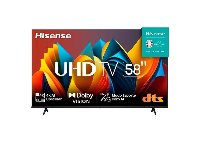 Smart TV 58 Hisense Ultra HD 4K dled A6K 58A51HSV