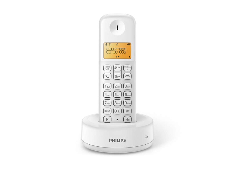 Telefone sem Fio Philips D1301W/BR