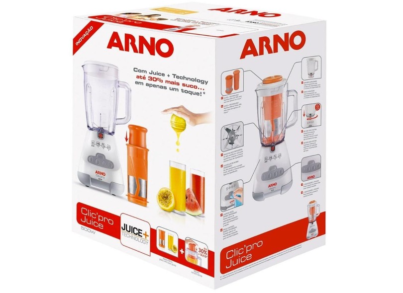 Liquidificador Arno Clic'Pro Clic Pro Juice 2,3 Litros 500 W