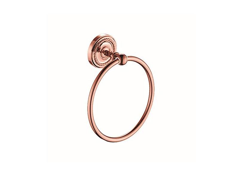 Vintage rosa ouro latão toalha prateleira saboneteira titular escova de dentes metal fixado na parede secador de cabelo rack banheiro toalha pingente conjunto, 4