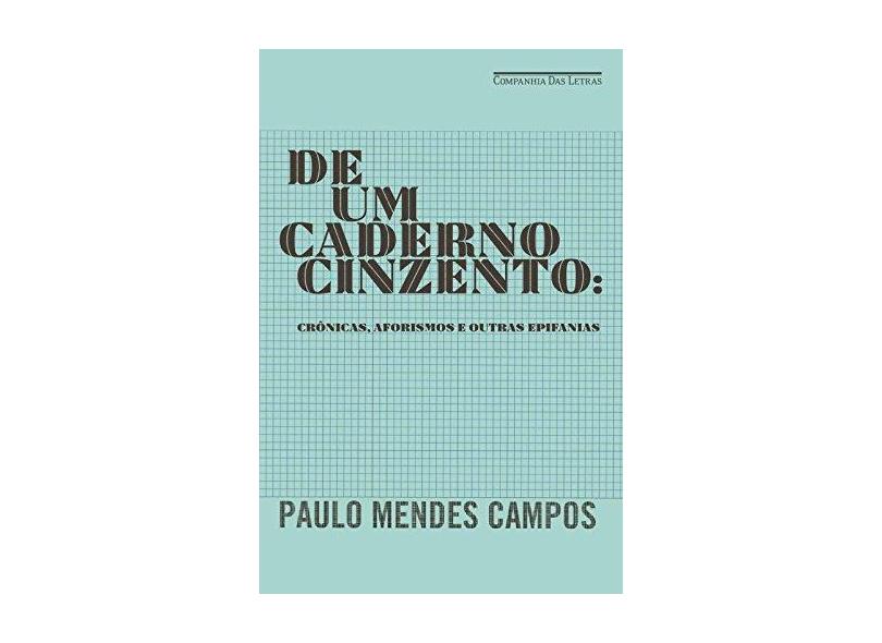 De Um Caderno Cinzento - Campos, Paulo Mendes - 9788535925784