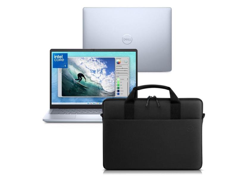 Notebook Dell Inspiron I14-I120U-M10C 14&quot; FHD+ Intel® Core™ 5 120U 8GB 512GB SSD Windows 11 Prata Gelo  + Capa EcoLoop14