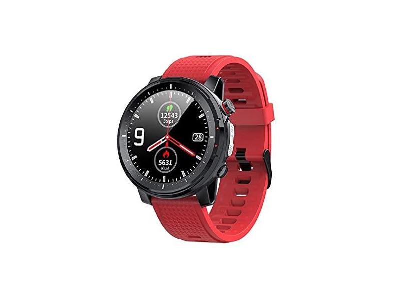 Relógio Smartwatch NAMOFO Relógio inteligente homem chamada mensagem lembrar smartwatch com luz da tocha led ip68 à prova dip68 água esportes rastreador para huawei xiaomi ios android (Vermelho)