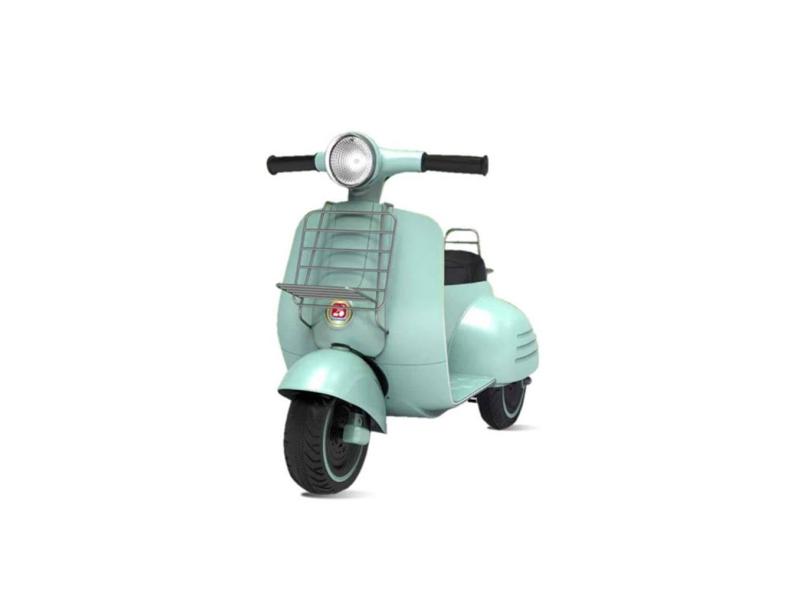 Mini Moto Elétrica Infantil 6V Lambreta Bandeirante 2904 Turquesa