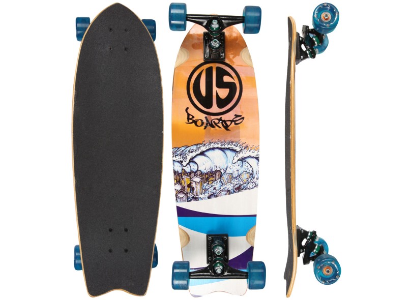 Skate Longboard  - US Boards Fish 34