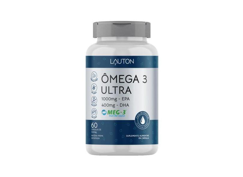 Suplemento Ômega 3 Ultra 1000Mg Epa 400Mg Dha 60 Caps Lauton