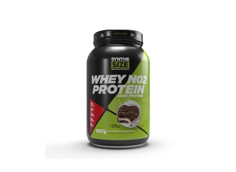 Whey Protein No2 Pote 907g Sabor Cookies And Cream Synthesize