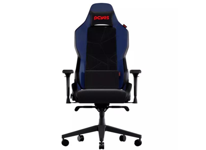 Cadeira Gamer Sentinel Colbat Blue Almofada Magnética e Suporte de Lombar Ergonômica Com Base de Metal Apoio de Braço 4D