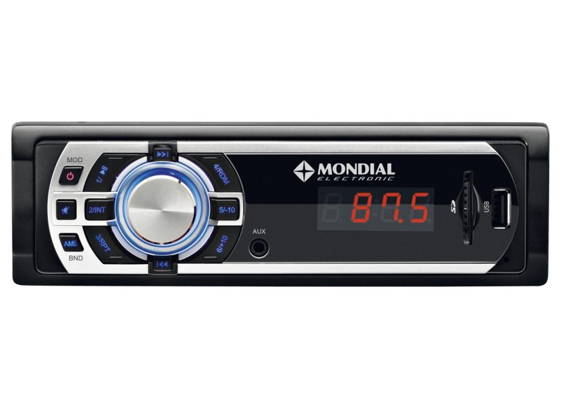 Som Automotivo CD Player MP3 Rádio Mondial AR-03