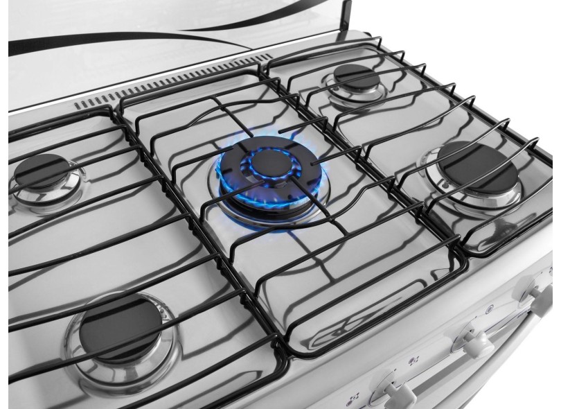 Fogão de Piso Dako Campeões 5 Bocas Acendimento Automático Grill Diplomata Grill