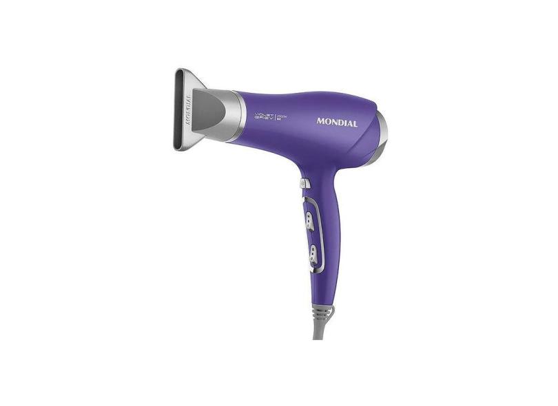 Secador de Cabelo Profissional Mondial scn 05 2000W Bivolt Violeta