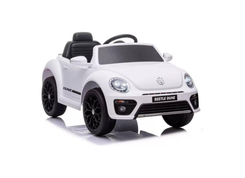 Mini Carro Eletrico Infantil Volkswagen Beetle Fusca Branco