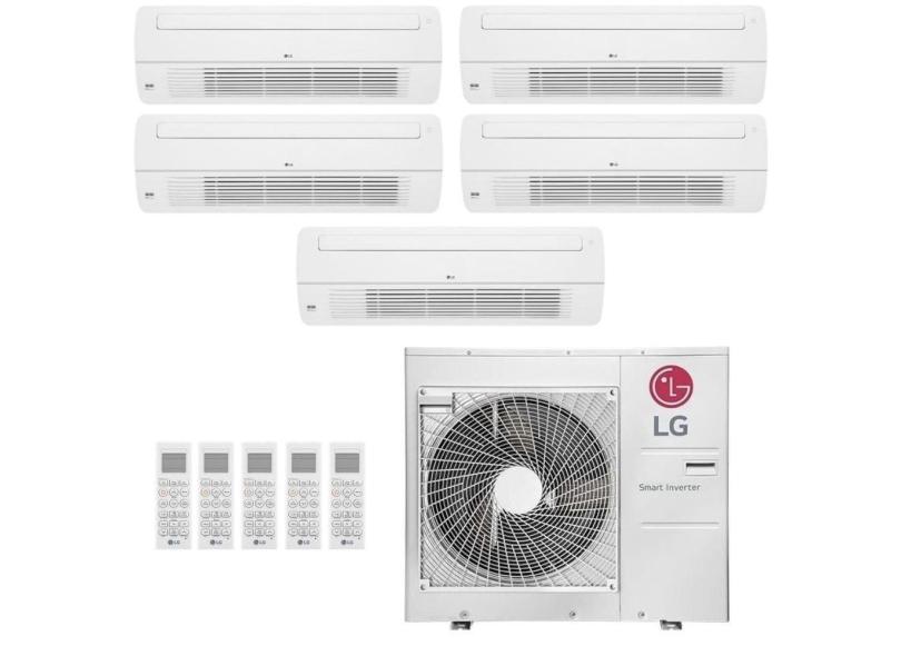 Ar-Condicionado Multi Split Inverter LG 48.000 (5x Evap Cassete 1 Via 12.000) Quente/Frio 220V