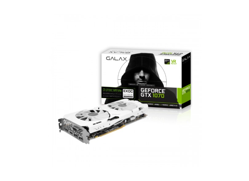 Placa de Video NVIDIA GeForce GTX 1070 8 GB GDDR5 256 Bits Galax 70NSH6DHN1WS