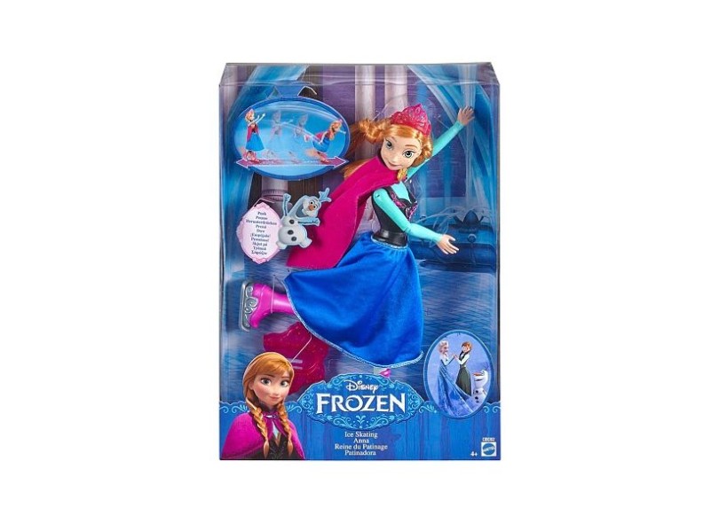 Boneca Princesas Disney Anna Patinadora no Gelo Mattel
