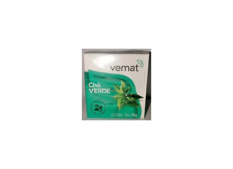 Cha Verde Vemat 10 Saq