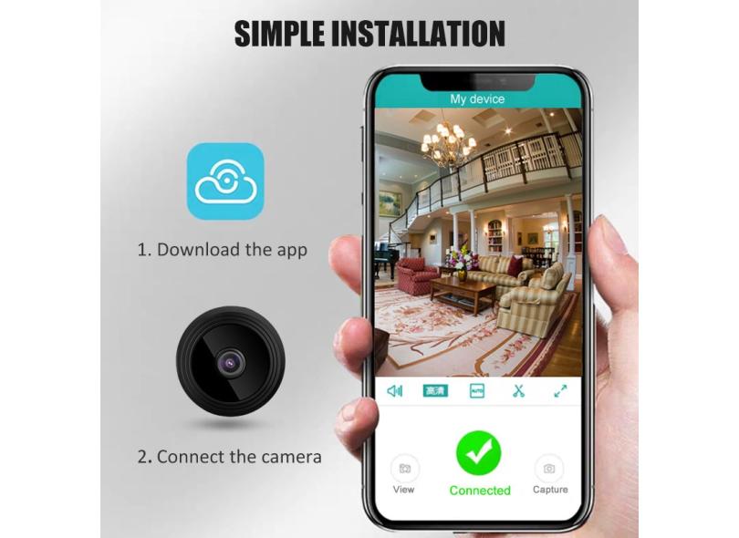 A9 Mini Wifi Camera 1080P Wireless Camera Phone App com o Melhor Preço é no Zoom