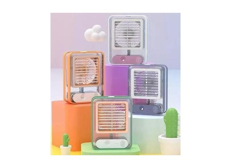 Ventilador de Mesa com Umidificador e Luz LED: Frescor - Melhor Preço