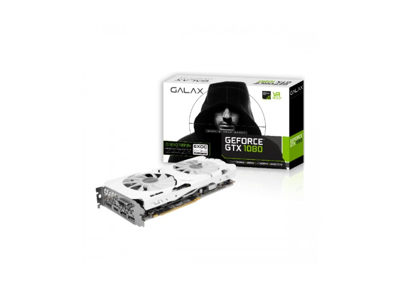 Placa de Video NVIDIA GeForce GTX 1080 8 GB GDDR5X 256 Bits Galax 80NSJ6DHN1WS