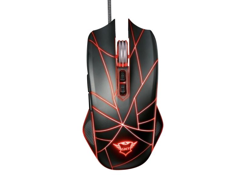 Mouse Gamer Ture Rgb GXT 160 Ambidestro 4000Dpi 7 botões Função Macro - 22332 - Trust