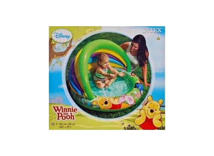 Piscina Inflável 45 l Redonda Intex Pooh Arco-Íris 57424
