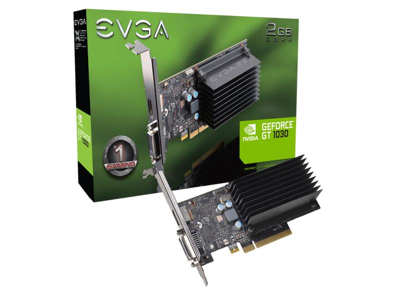 Placa de Video NVIDIA GeForce GT 1030 2 GB SDDR4 64 Bits EVGA 02G-P4-6232-KR
