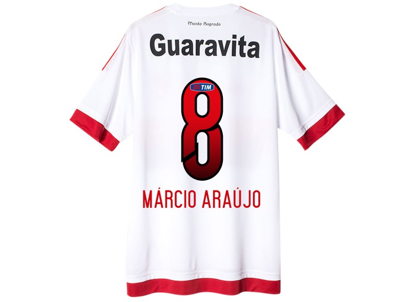 Camisa Torcedor Flamengo II 2015 com Número Adidas