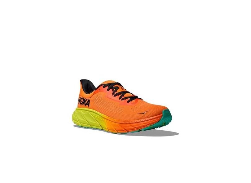 HOKA ONE ONE Tênis feminino Arahi 7, Tangerina elétrica/preto, 40